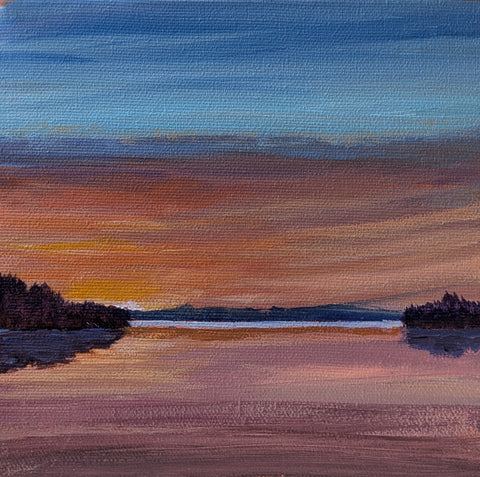 A Thousand Sunsets #45 original painting by Rosalyn Insley