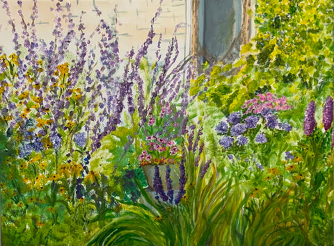 Lynn’s Garden original acrylic by Gail Dowsett