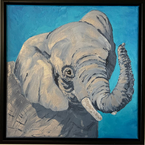 In All His Shining Glory original acrylic by Gail Dowsett