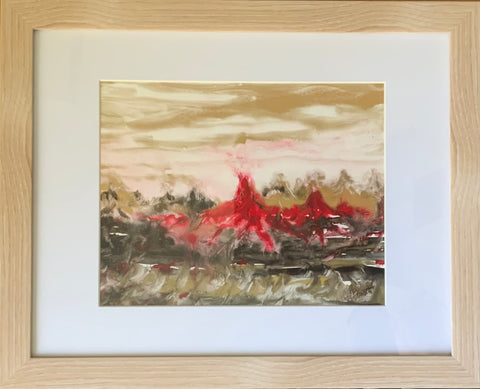 Land of the Volcano original by Gail