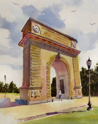RMC Memorial Arch - Print  by David Gilmore