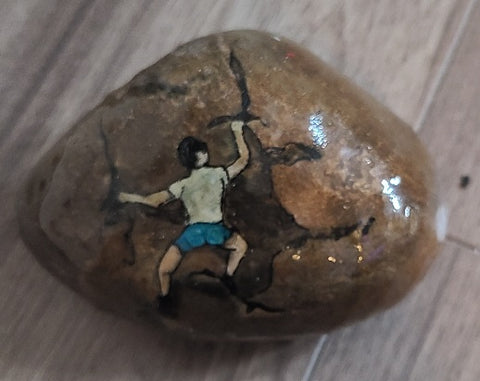 Painted Rock - Climber RCK016