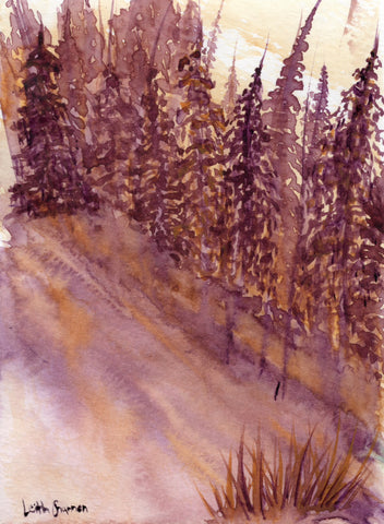 Edging Down - original painting by Leith Channen