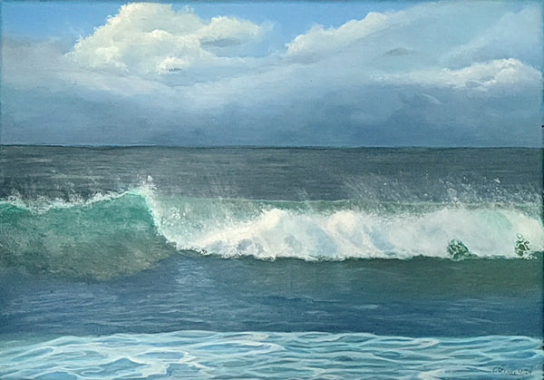 A Wave in Time. Original painting by Elaine Burke