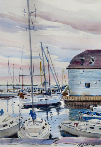 Kingston Yacht Club Fall Day - original by David Gilmore #622