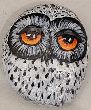 Painted Rock - Grey Owl RCK055