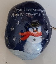 Painted Rock - Mighty Snowman RCK067