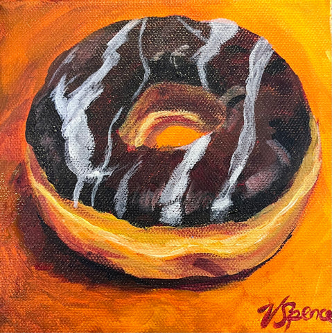 Sweeties Donut - original painting by Valerie Spence Hounsell