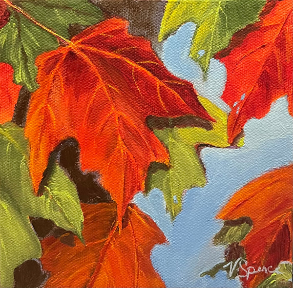 Glowing Hearts - original painting by Valerie Spence Hounsell