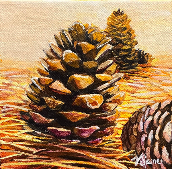 On the Forest Floor - original painting by Valerie Spence Hounsell