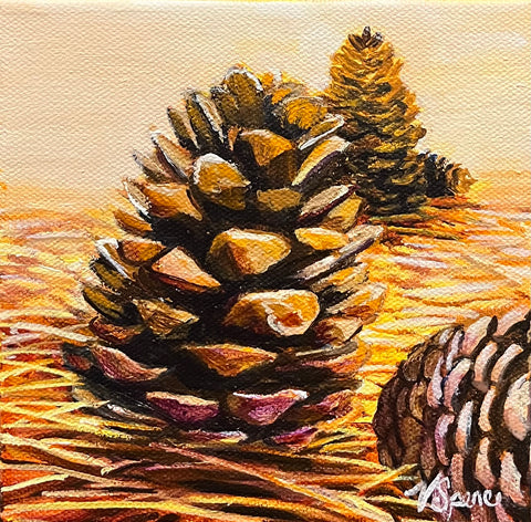 On the Forest Floor - original painting by Valerie Spence Hounsell