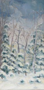 Snow Laden - original painting by Carla Miedema