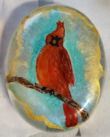 Cardinal on Resin RES001
