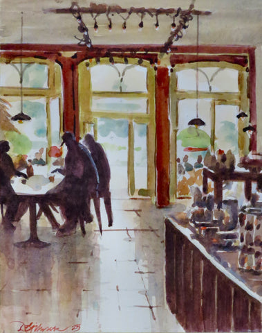 Kingston Coffee House Interior - Original by David Gilmore - 624