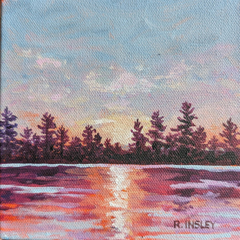 A Thousand Sunsets #55 original painting by Rosalyn Insley
