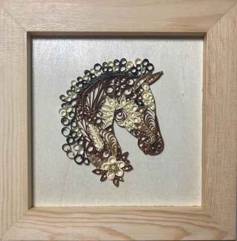 Back From the Meadow - original quilled art by Leith Channen