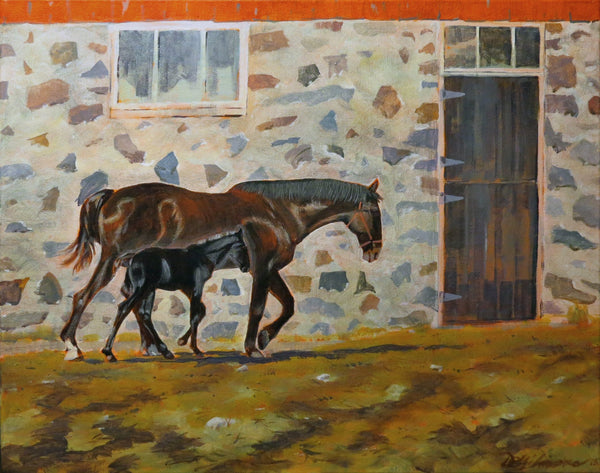 Phoenix and Her Foal - Original by David Gilmore - 329