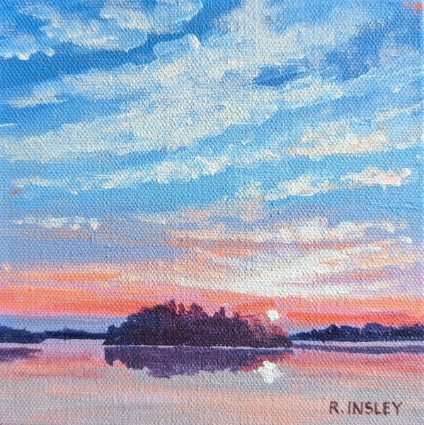 A Thousand Sunsets #59 - original painting by Rosalyn Insley