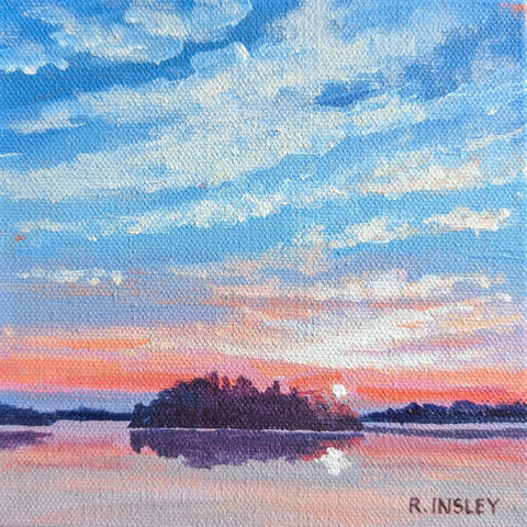 A Thousand Sunsets #59 - original painting by Rosalyn Insley