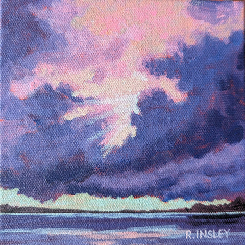 A Thousand Sunsets #58 - original painting by Rosalyn Insley