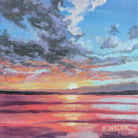 A Thousand Sunsets #52 - original painting by Rosalyn Insley