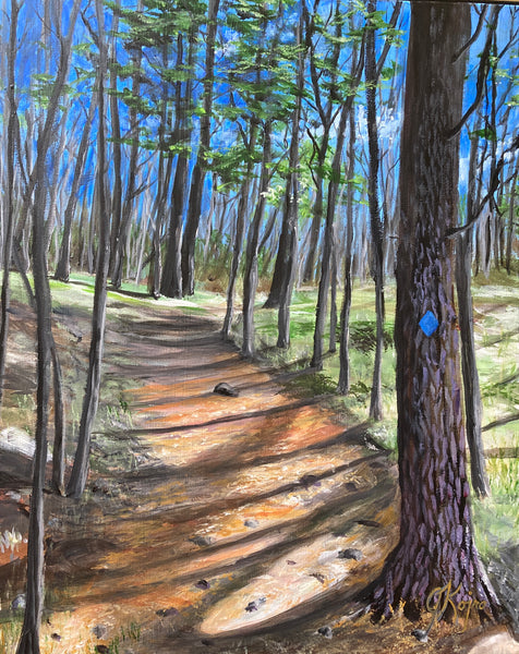 Hiking Frontenac Park - Original by Julie Kojro