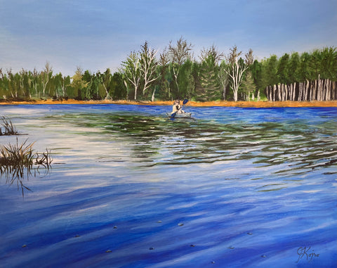 Kayaking the Napanee River- Original by Julie Kojro