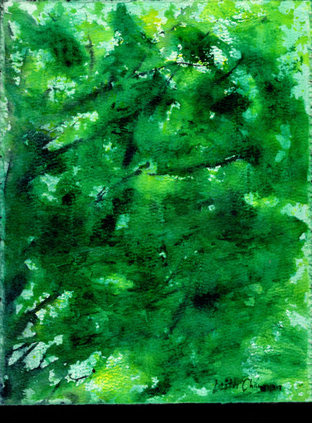 Under a Sun Laced Tree - original painting by Leith Channen