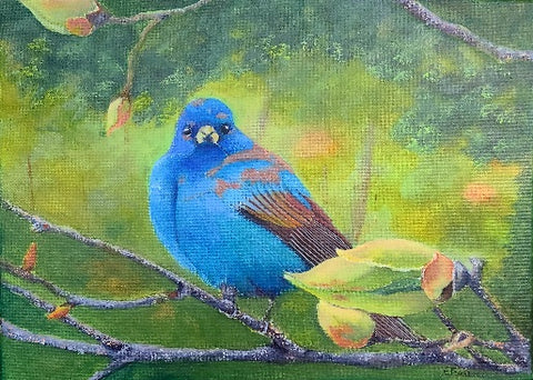Whatcha’ Lookin’ At? Original painting by Elaine Burke