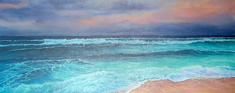 Chasing the Shoreline Original painting by Elaine Burke
