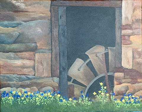 At the Farm painting by Elaine Burke