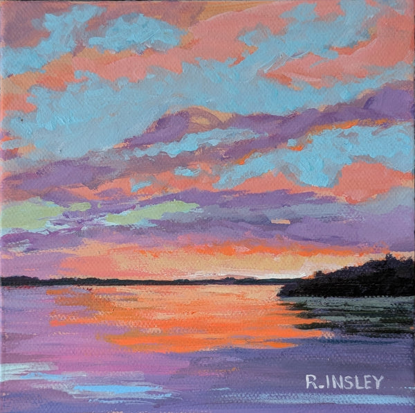 A Thousand Sunsets #82- original painting by Rosalyn Insley
