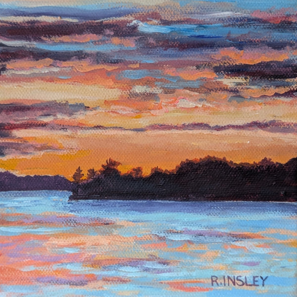 A Thousand Sunsets #80- original painting by Rosalyn Insley