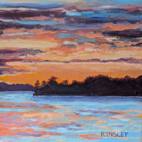 A Thousand Sunsets #80 - original painting by Rosalyn Insley