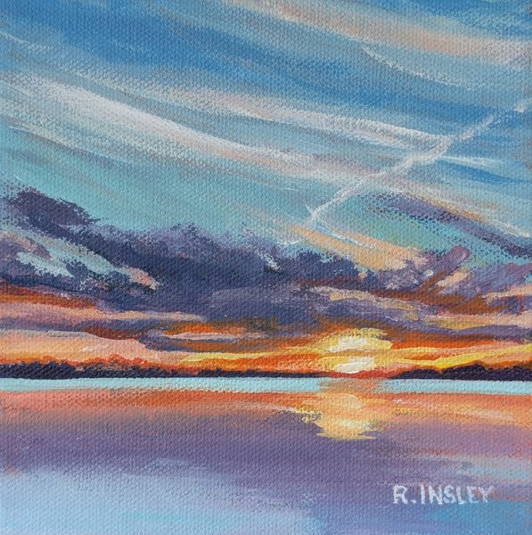 A Thousand Sunsets #79 - original painting by Rosalyn Insley