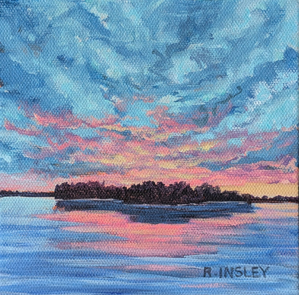 A Thousand Sunsets #88 - original painting by Rosalyn Insley