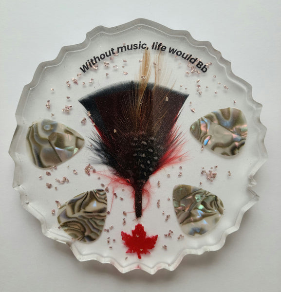 Large resin coaster/art piece