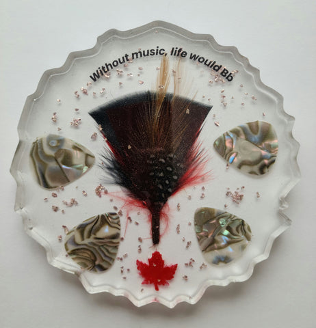 Large resin coaster/art piece