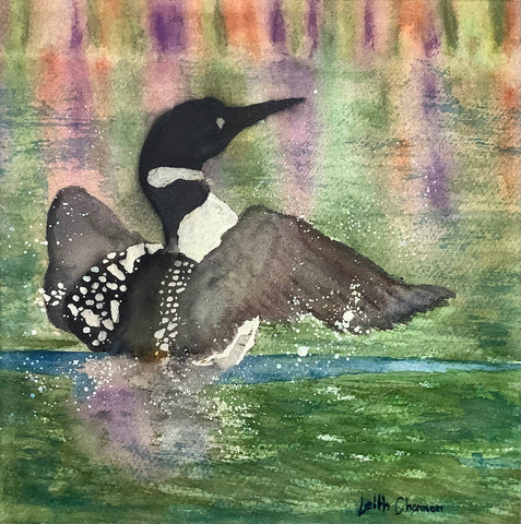 Just for Splashes - original painting by Leith Channen