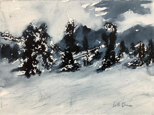 Snow Frosted - original painting by Leith Channen