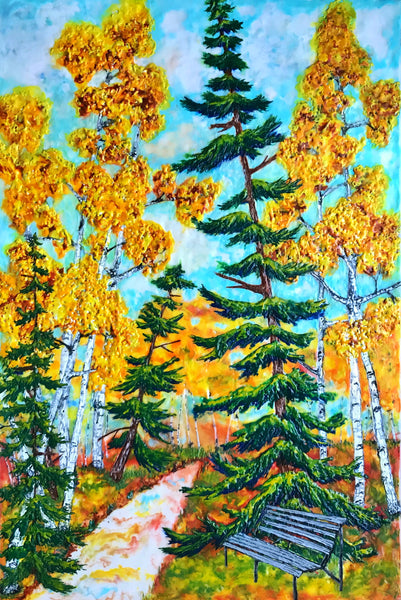 Along The Path - 8 x 10 print by Cathie Hamilton - Martello Alley