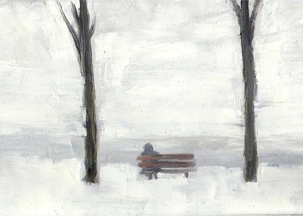 Park bench Lake Ontario - Print by David Dossett - Martello Alley