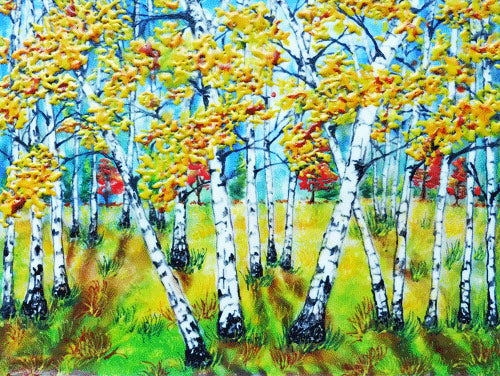 Birch Forest - Print by Cathie Hamilton - Martello Alley
