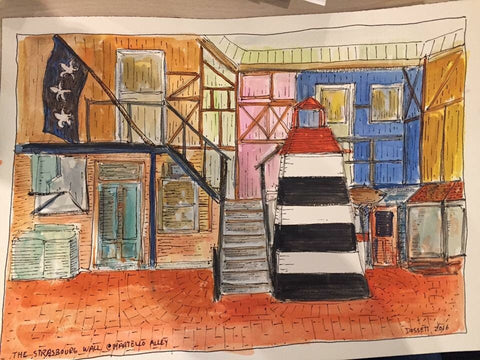 The Strasbourg Wall at Martello Alley - 8.5x11" print by David Dossett - Martello Alley