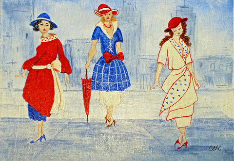 On the Town - Print by Cathie Hamilton - Martello Alley