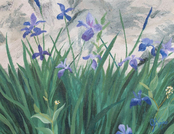 Wild Irises - Original by Julie Kojro
