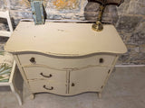 Vintage Ivory Cream Dresser