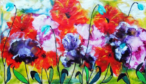 Colourful  Blooms - 11 x 14 print by Cathie Hamilton - Martello Alley