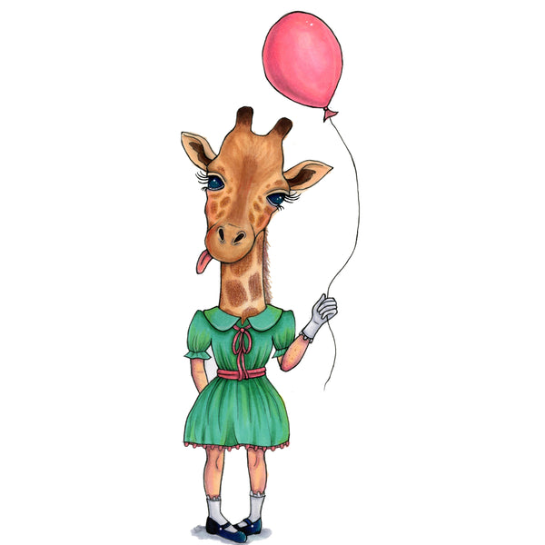Genevieve the Giraffe Kyla Mayne Print - 8x10 print by Kyla Mayne - Martello Alley