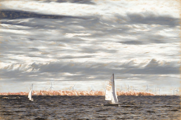 Sailboats - 8x10 print - 8 x 10 print by Nicole Couture-Lord - Martello Alley